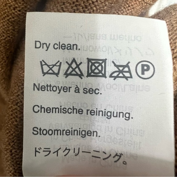 J. Crew Sweater Men's Large Tall Camel Brown 100% Merino Wool Preppy Old Money - Picture 8 of 9